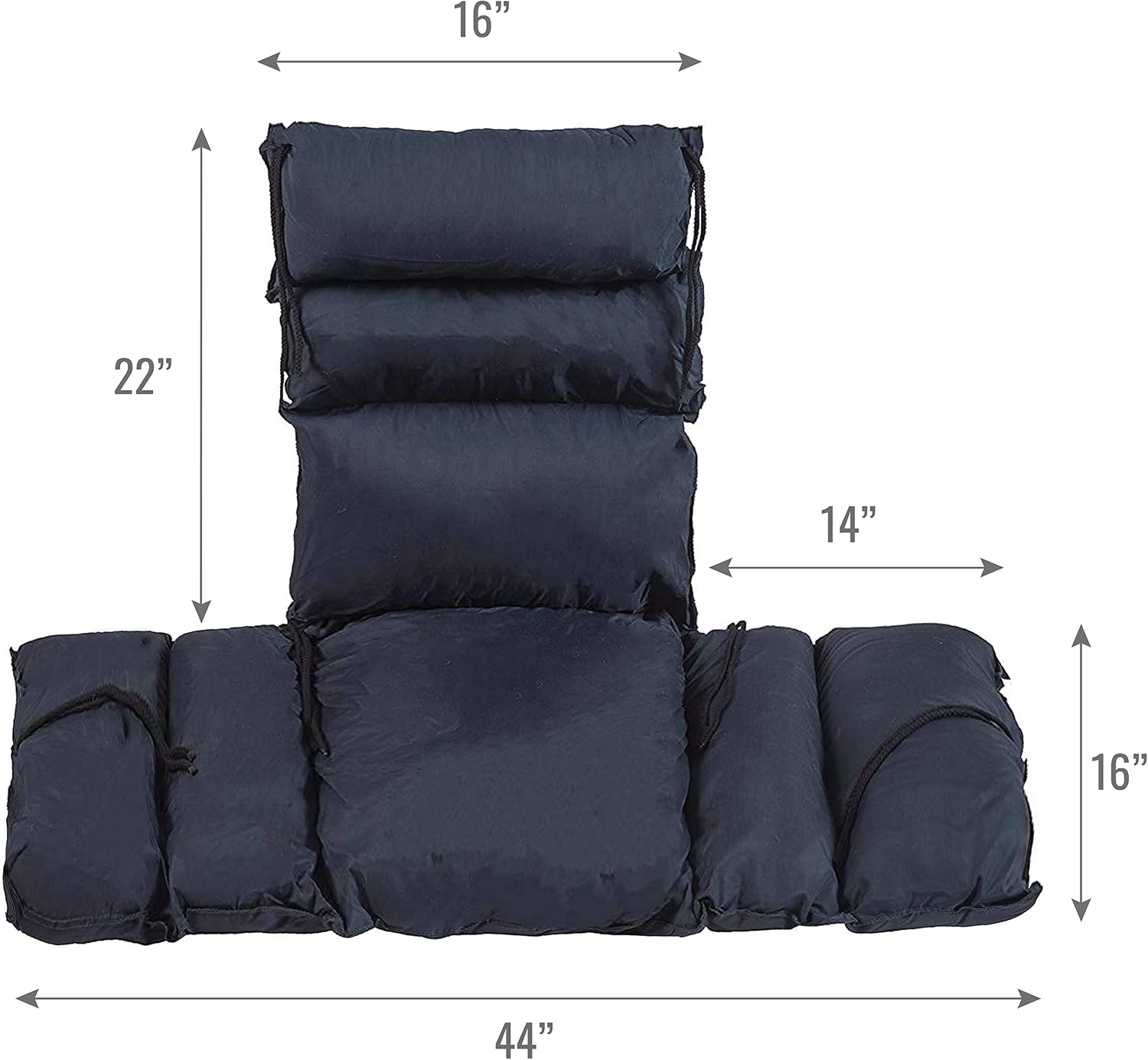 Comfort Wheelchair Cushion & Pad with Side Supports, Recliner & Wheelchair Seat Cushion, Padded Back & Arm Supports