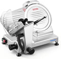 240W Electric Meat Slicer Commercial, 10" Adjustable Carbon Steel Blade