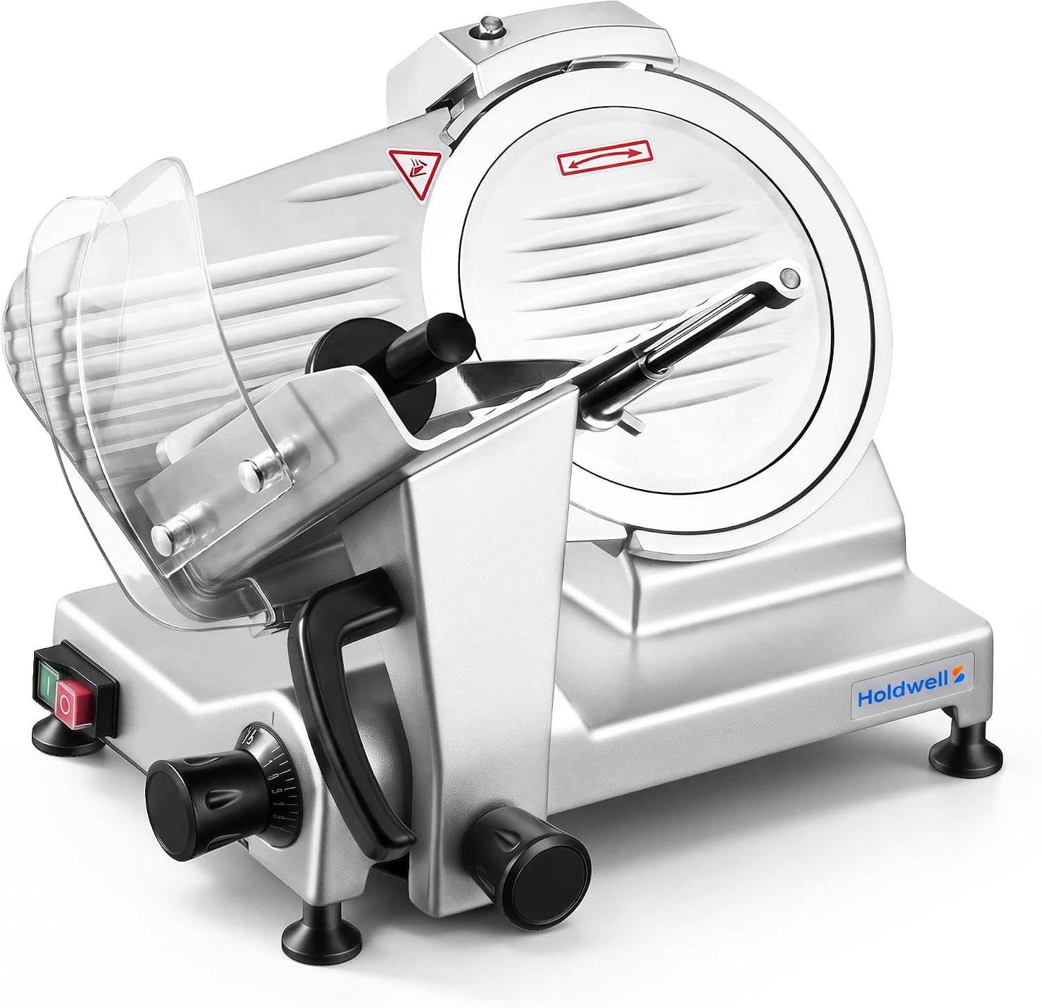 240W Electric Meat Slicer Commercial, 10" Adjustable Carbon Steel Blade