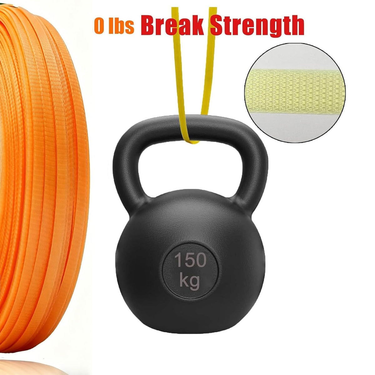 Plastic Packaging Banding Strapping Kit, 330' x 1/2'' Polypropylene Straps