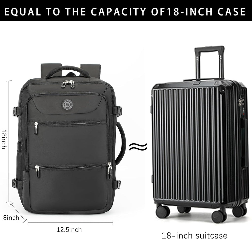 Travel Backpack for Women & Men,Airline Approved Carry On Luggage,TSA Overnight Bags,40L Personal Item Travel Bag