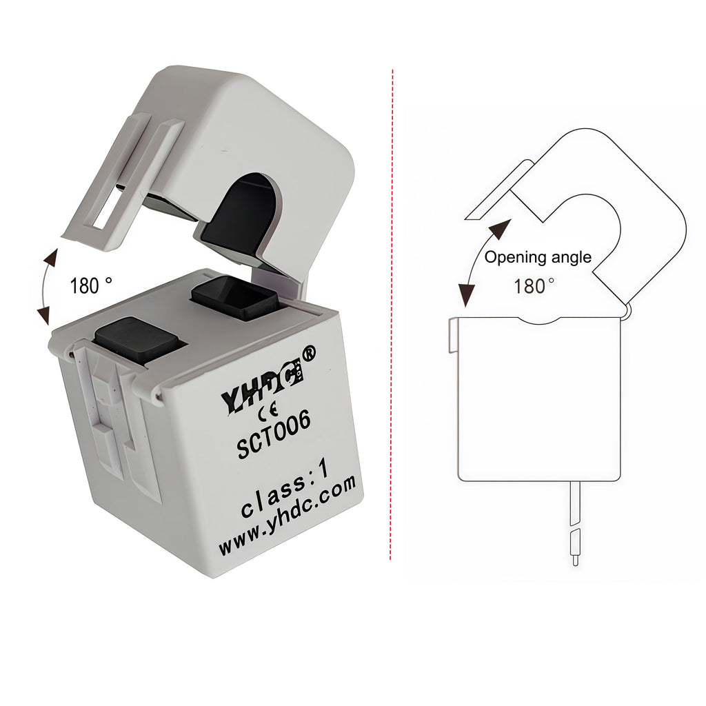 SazkJere SCT006 10A 10mA Non-invasive Split Core Current Transformer 0-10A Open Close Transformer Sensor