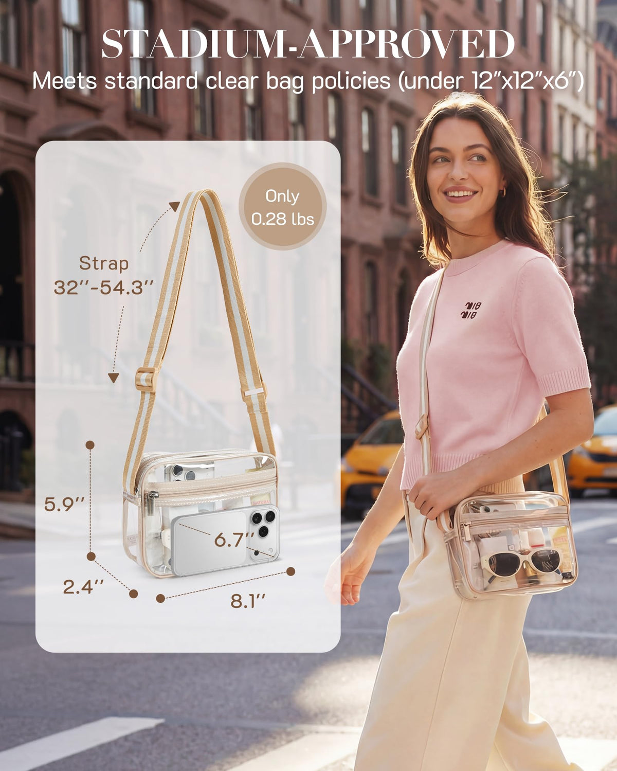 Clear Bag Small Crossbody Bag PVC