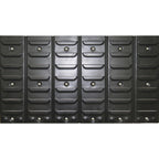 Metal Louvered Panel System with 24 Bins, 80-Lb. Capacity