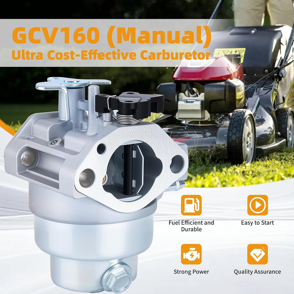 New GCV160 Carburetor Carb for Honda HRT216 HRR216 GCV160a HRS216 Engine