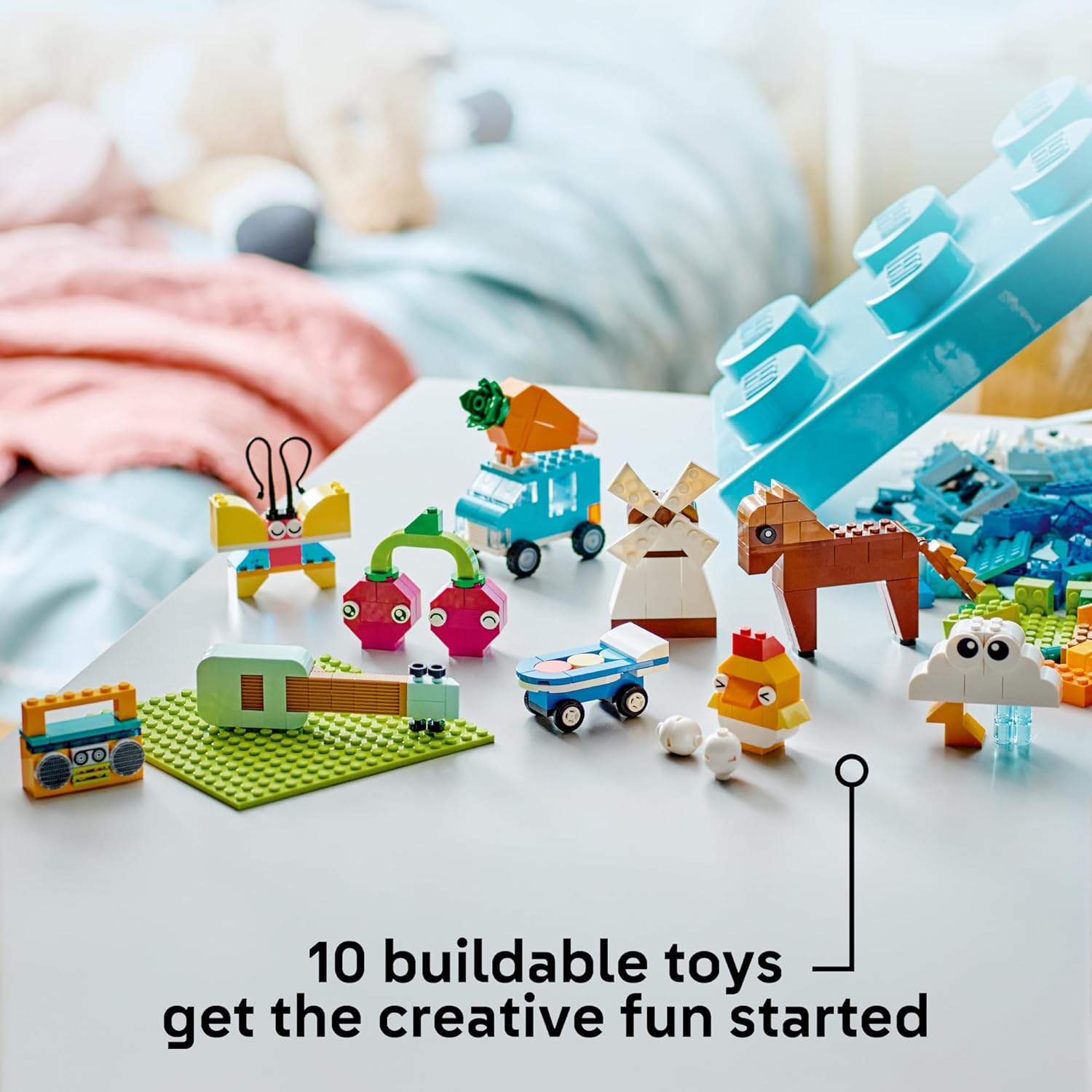 LEGO Classic Vibrant Creative Brick Box Building Blocks - Sensory & Learning Toys for Boys & Girls, Ages 4+ Years