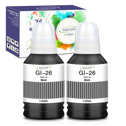 GI-26 GI26 Black Ink Bottles Compatible for Canon 26 GI-26 GI26 Ink Refill