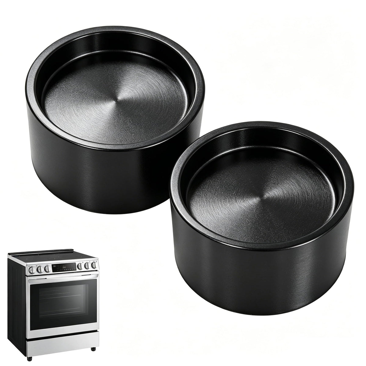 LeoTube Range Leveling Feet Risers – 3/4" Lift for Uneven Stove/Oven (2)