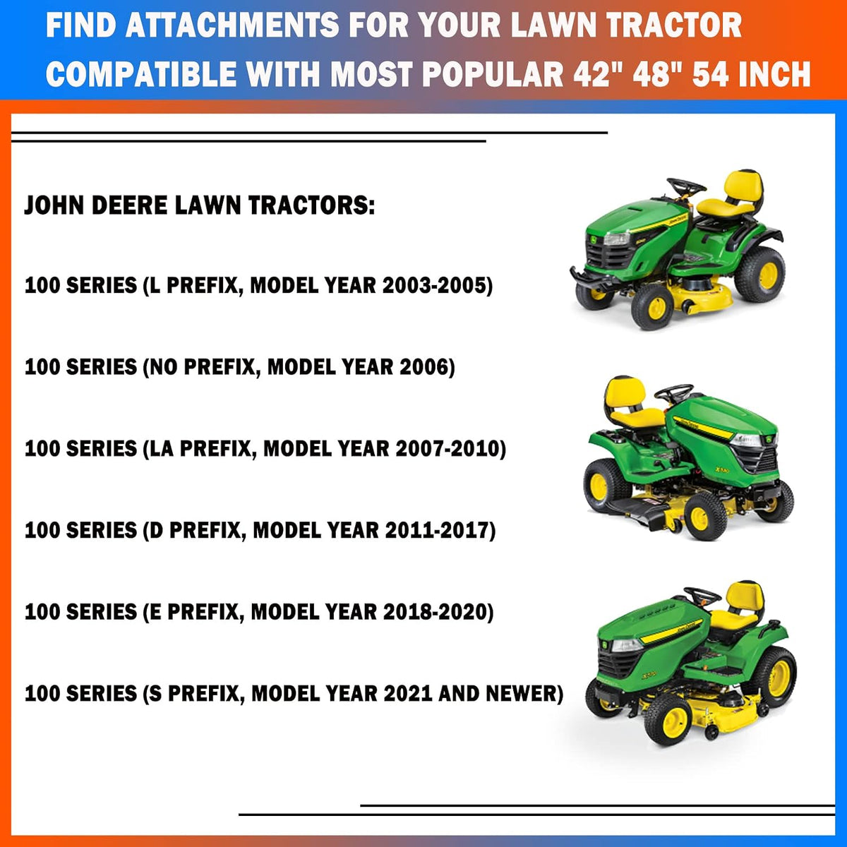 Deck Spindle Assembly - Replace for John Deere 100 Series 42", 48", 54" Deck Lawn Tractors - L100-L130, LA105-LA175