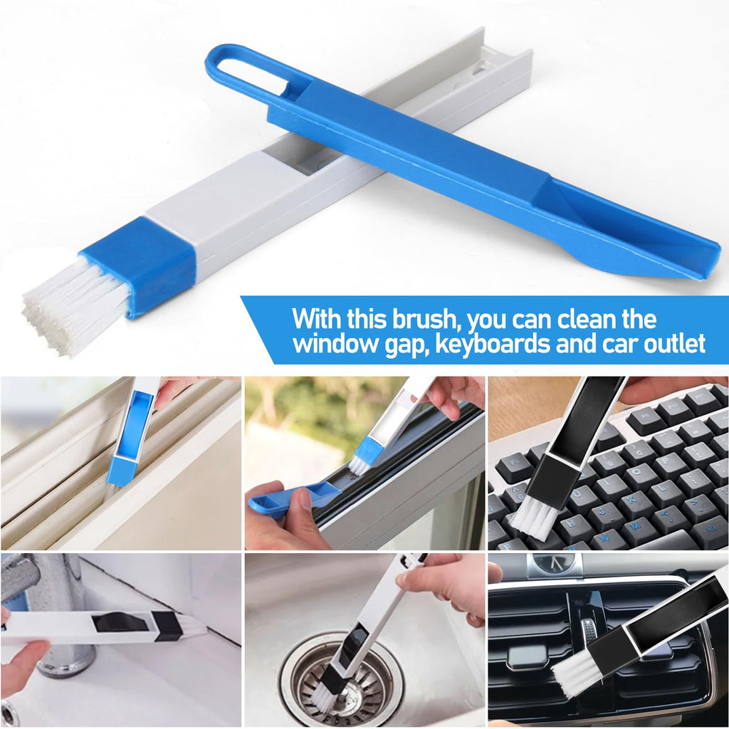 Window Track Cleaner Set, Window Groove Cleaning Brush Tools, 7PCS