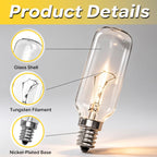 SDRZJX 4PCS Range Vent Hood Light Bulbs Compatible with Bosch
