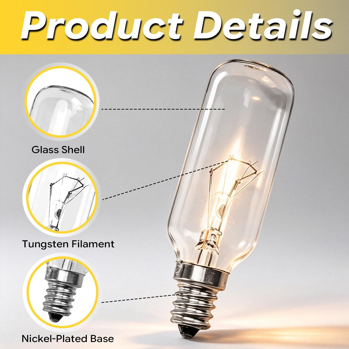 SDRZJX 4PCS Range Vent Hood Light Bulbs Compatible with Bosch