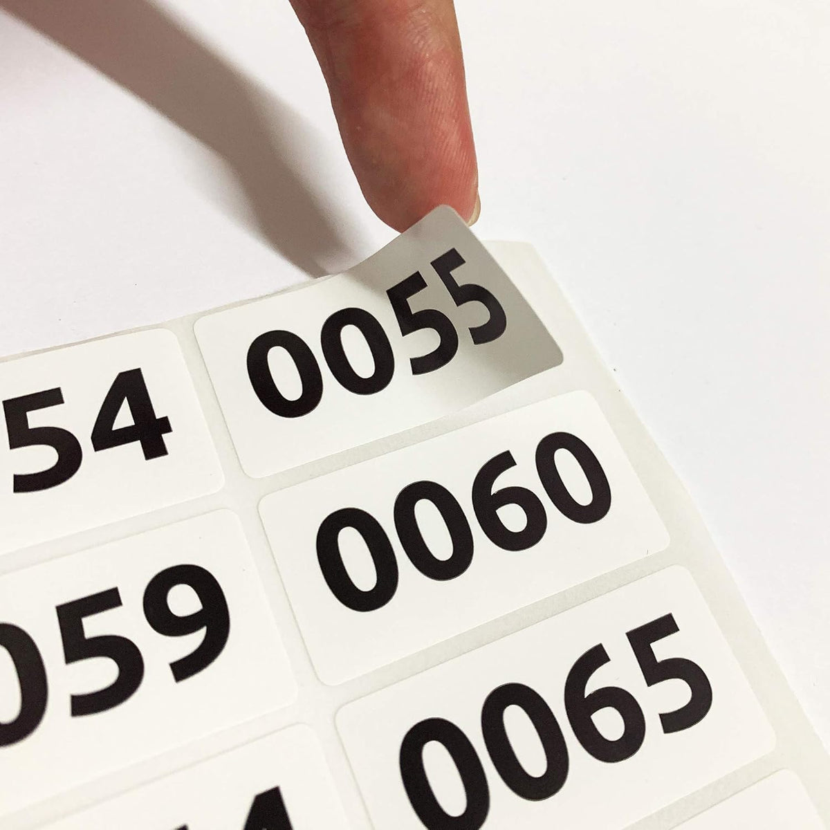 1-1000 Consecutive Number Inventory Labels Stickers Sheets, 1.5" x 0.75"