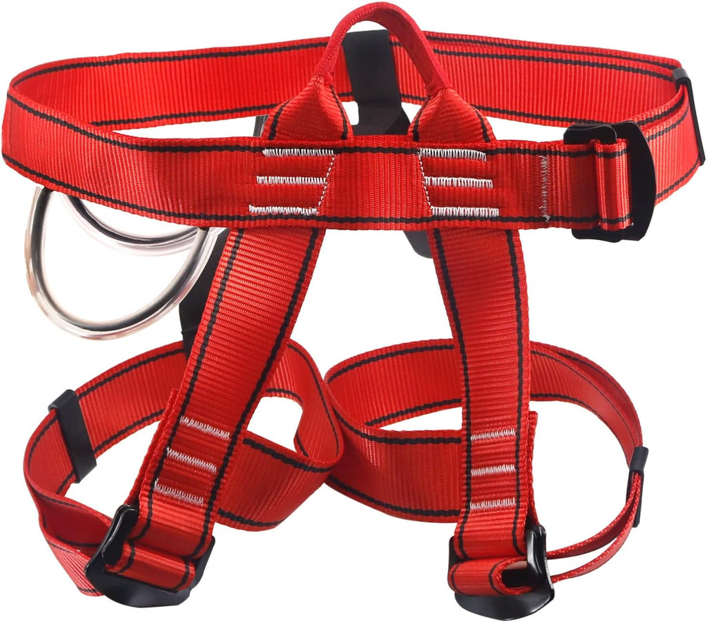 Climbing Harness, Mountaineering Rock Climbing Harness, Half Body Harness for Rappelling Fire Rescuing Tree Climbing