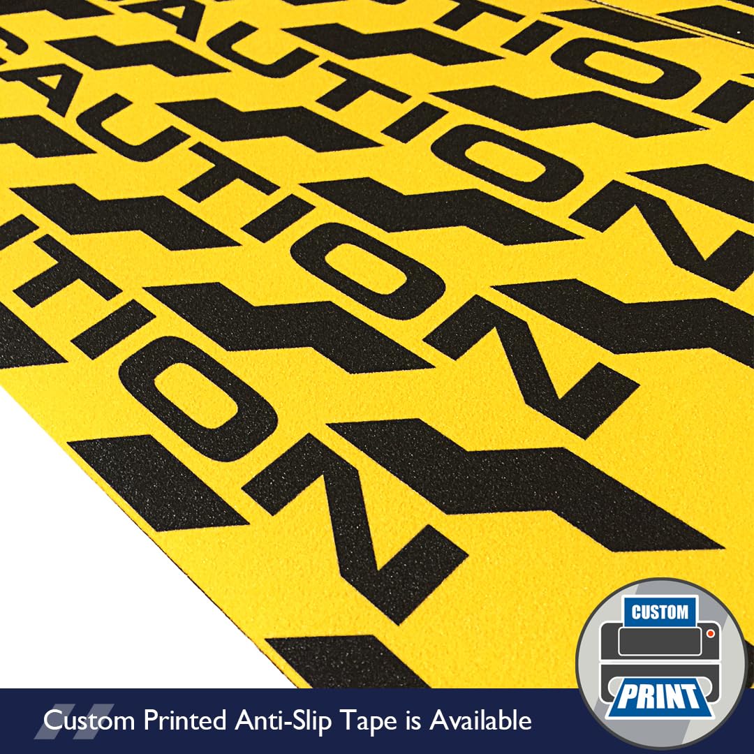 Standard Black/Yellow Hazard Anti Slip Grip Tape (2" x 60ft)