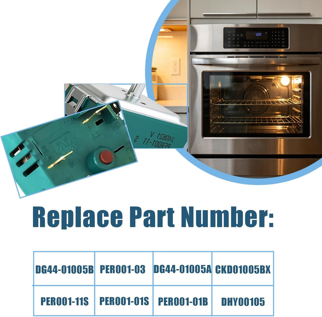 DG44-01005B PER001-03 Upgraded Oven Range Infinite Switc Fits For Samsung NE59M6850SS NE58K9850WG Range Oven Surface CKD01005BX Element Control Replaces DG44-01005A PER001-11S PER001-01S PER001-01B