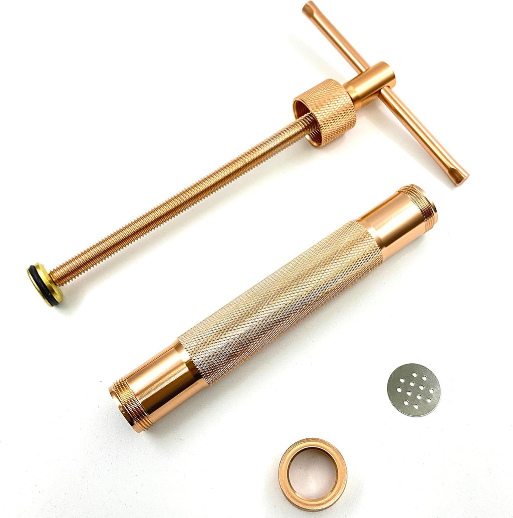 Stainless Steel Clay Extruders Sugar Paste Extruder Cake Fondant Decorating Tool Set (Salmon Pink)