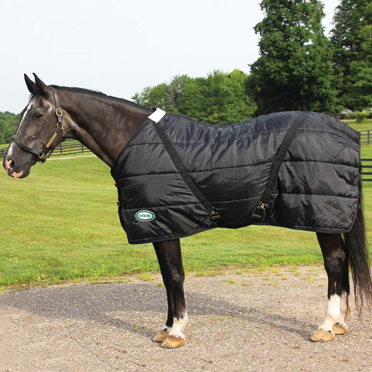 Sentinel Channel Quilt Horse Stable Blanket, Midweight Open Front, 420D Nylon Outer Shell, 250g Poly-Fill Insulation