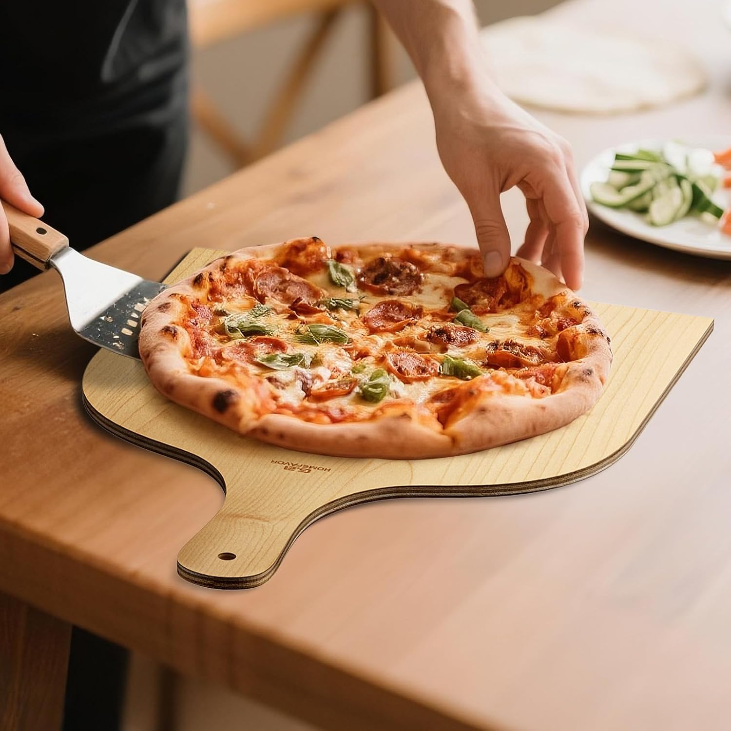 Wooden Pizza Peel, 2 Pack, 12 x 16 Inch