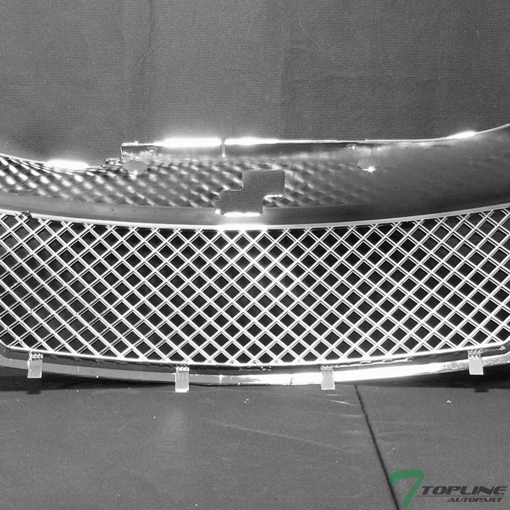 TLAPS 7422442545544 Compatible With 2008-2010 Dodge Avenger Chrome Mesh Front Bumper Grill Grille