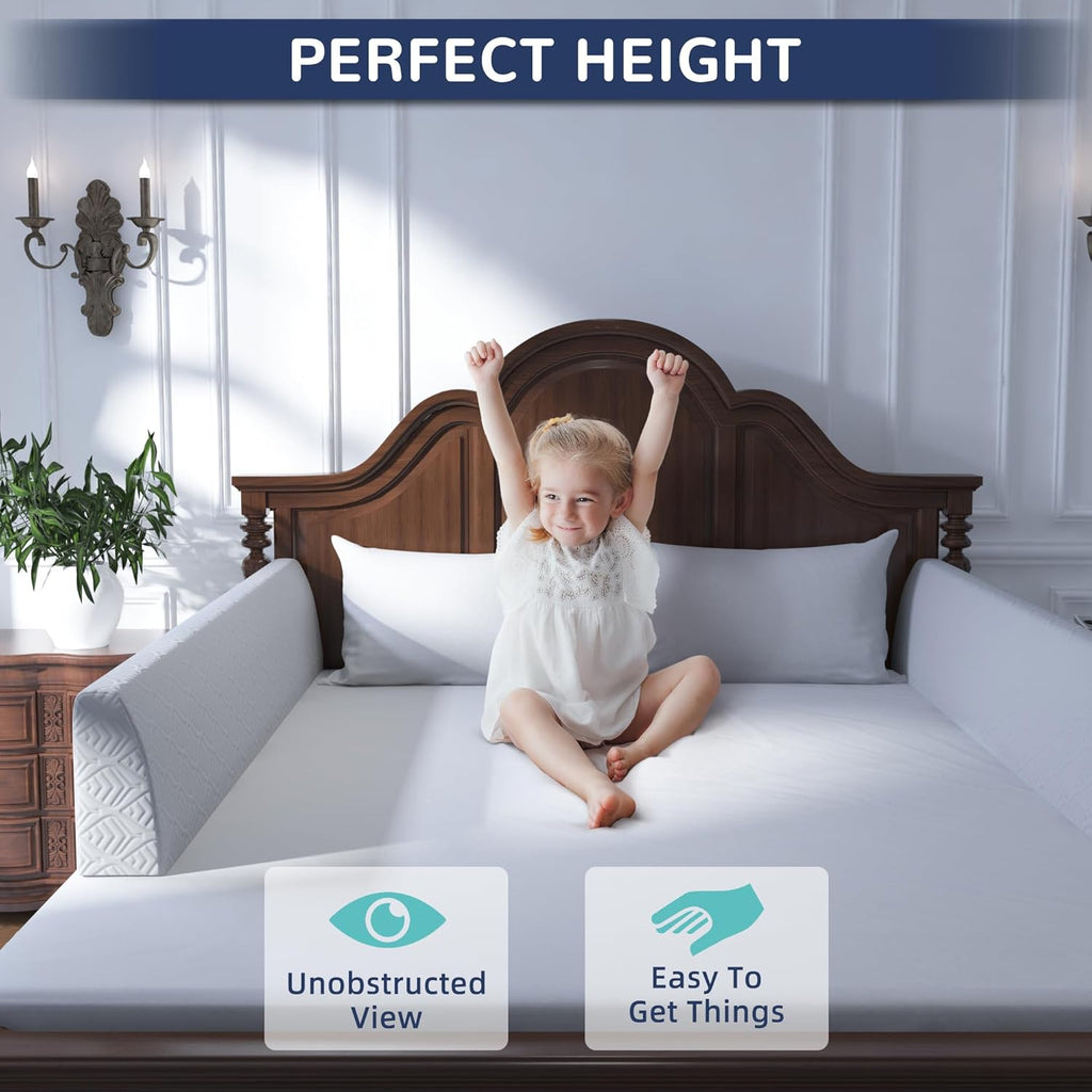 Bed Bumper for Toddlers, Foam Bed Rail for Toddlers, Toddler Bed Rail Bumper, Soft Safety Bed Guard Rail for Kids