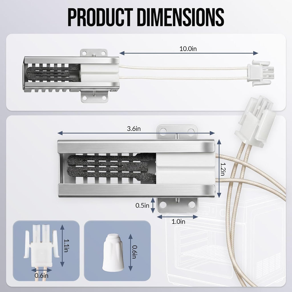Siziviki Upgraded WB13K21 Oven Igniter Replacement