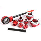7 Size Ratchet Type Pipe Threader Threading Dies 3/8" to 2" NPT