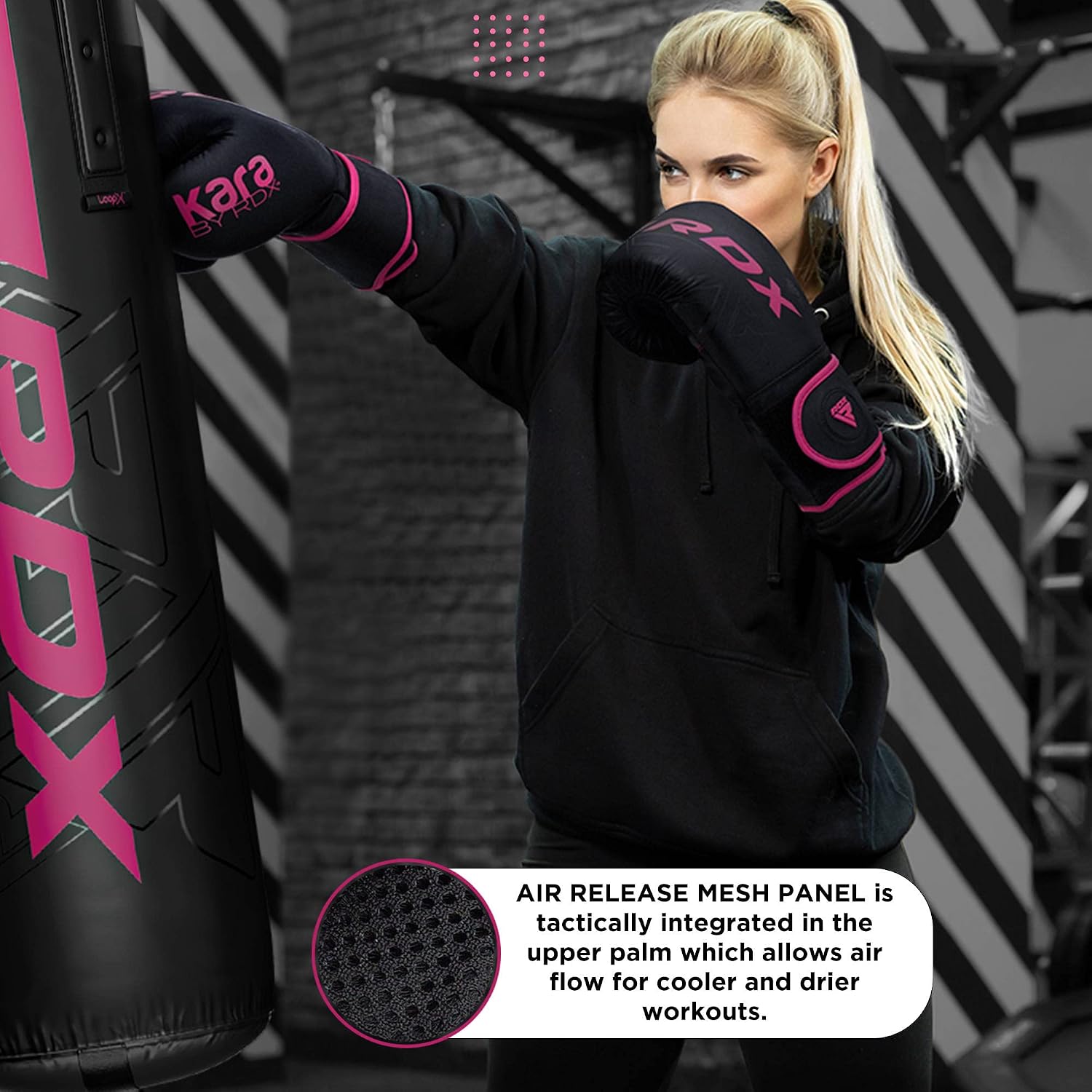 Women Boxing Gloves, Pro Training Sparring, Maya Hide Leather, Muay Thai MMA Kickboxing, Adult, Heavy Punching Bag