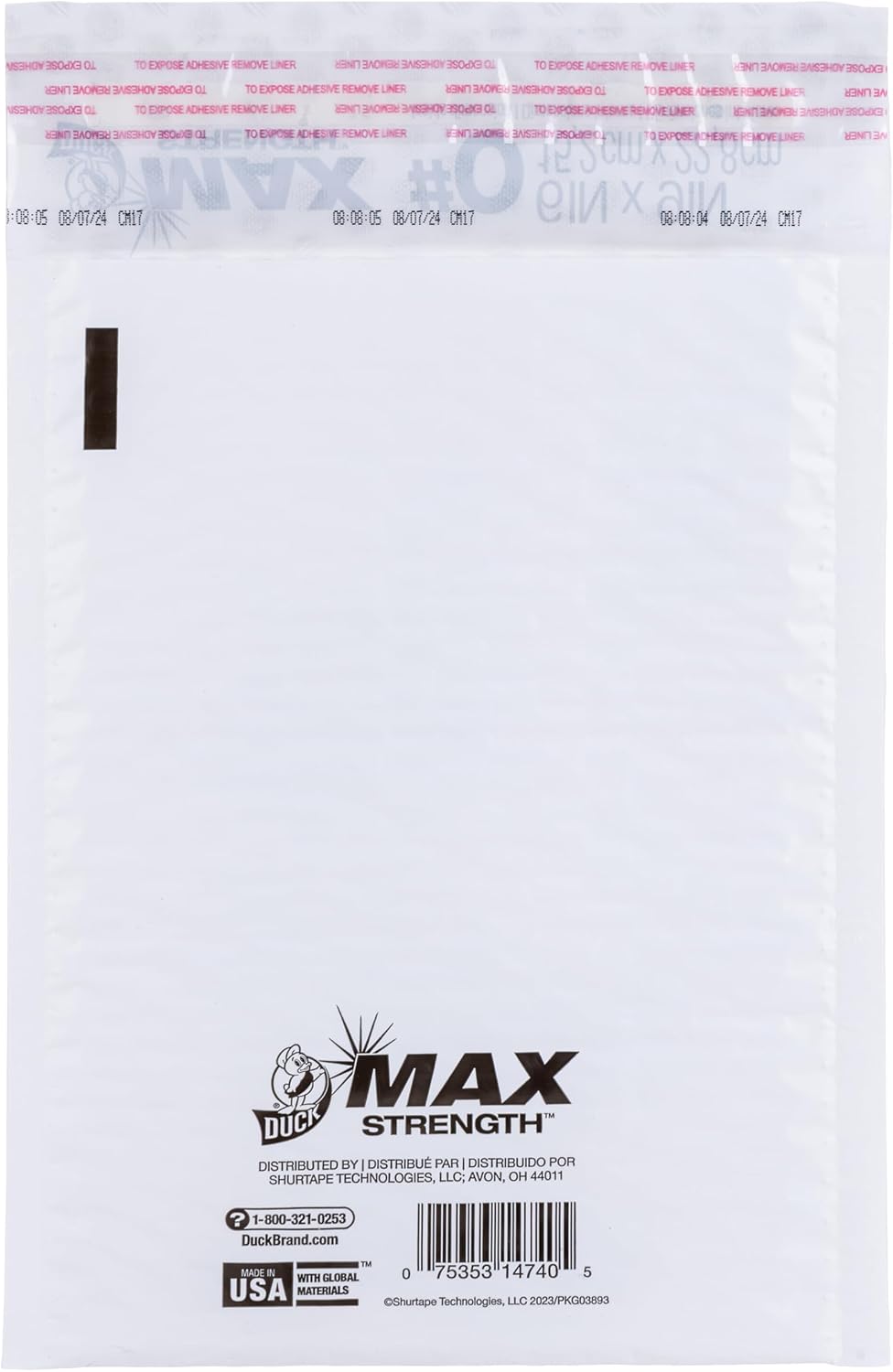 Brand #0 Poly Bubble Mailers, White, 10.5 inch x 15 inch, 25 Pack
