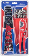 iCrimp PEX Crimping Tool Kit, Cinch & Removal Tool for 3/8"-1" Clamps