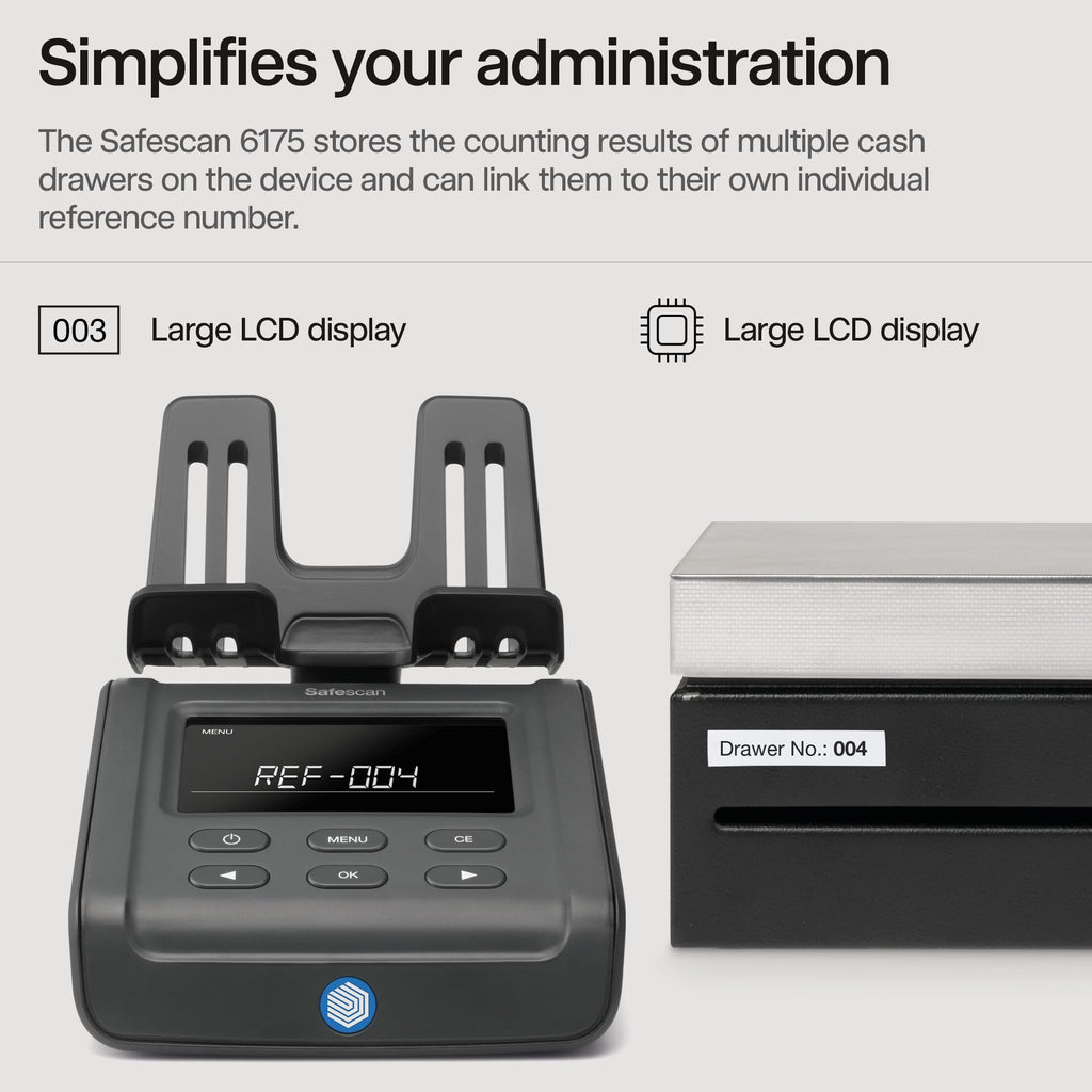 6175 Money Counter Scale for Fast Coin and Bill Counting