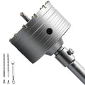 GRIXLEN 5-1/8 inch / 130mm Concrete Hole Saw with SDS Plus Shank Rod