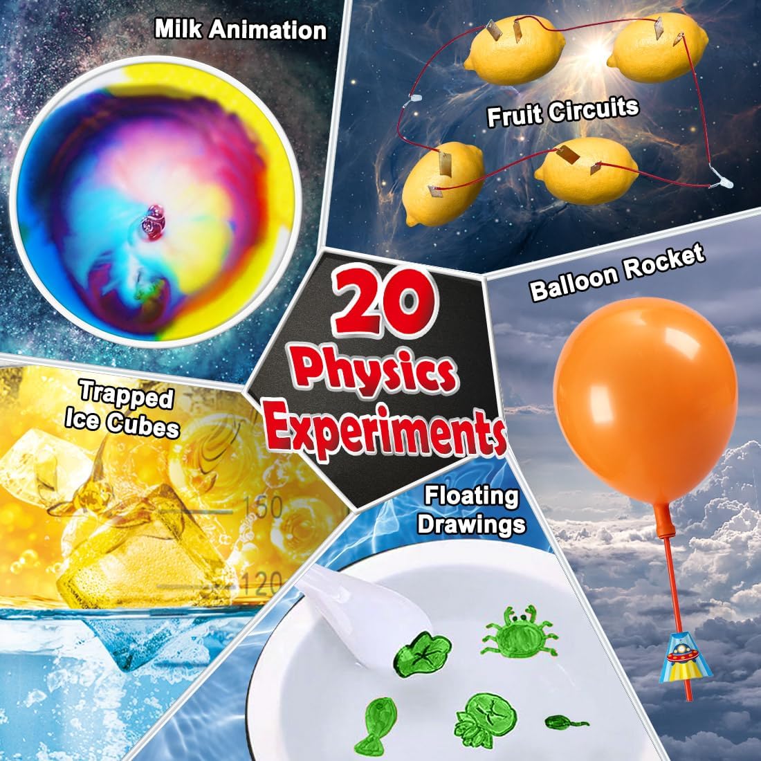 70 Lab Experiments Science Kits for Kids Educational Scientific Toys Birthday Gifts Idea for Girls Boys, Chemistry