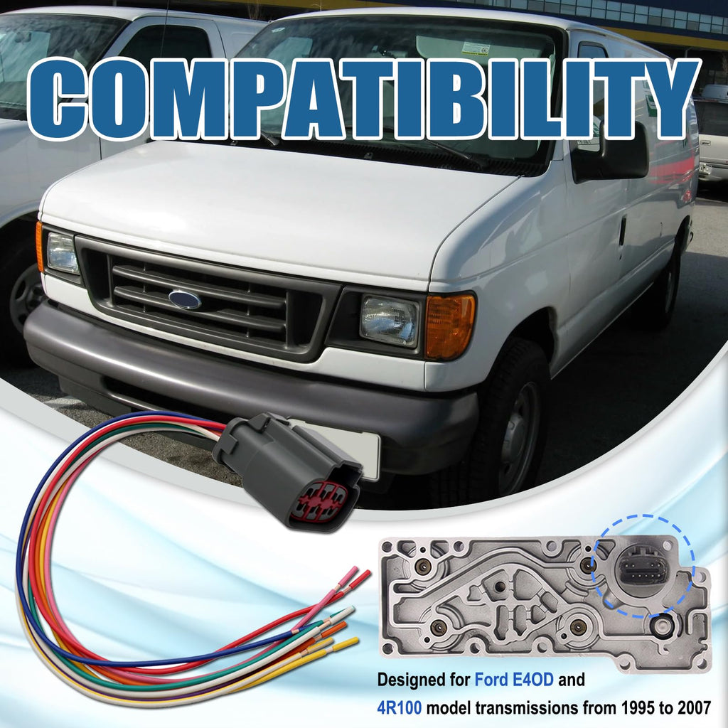 Transmission Solenoid Wire Harness for Ford E4OD/4R100 95-07