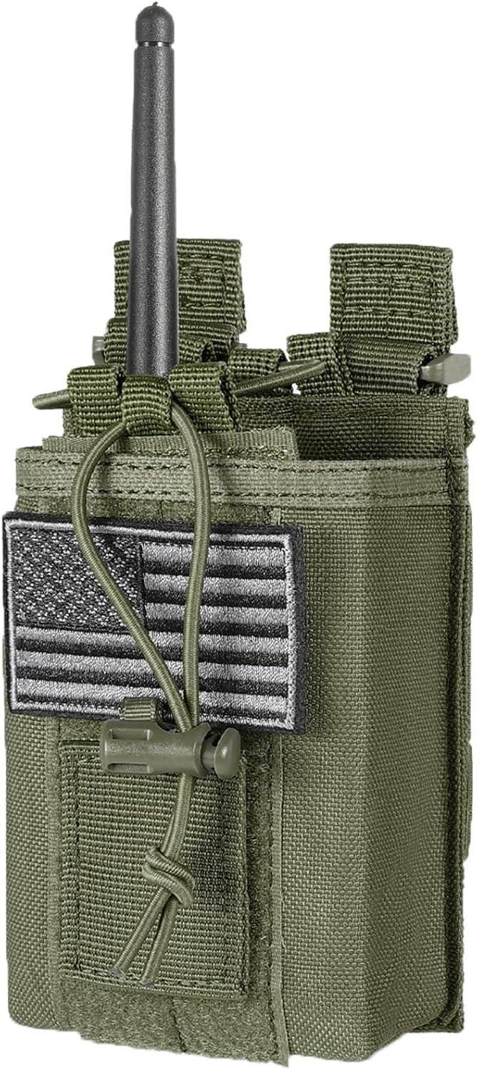 Tactical Radio Holder Radio Holster Molle Radio Pouch Universal Radio Case Military Heavy Duty Radio Bag for Police