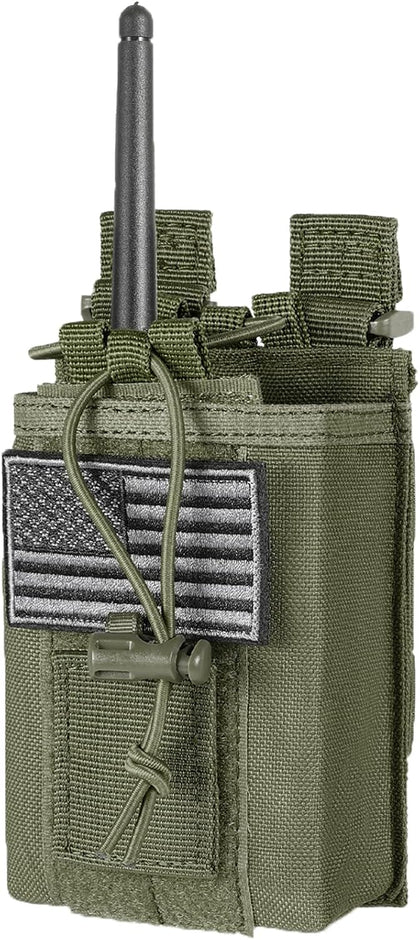 Tactical Radio Holder Radio Holster Molle Radio Pouch Universal Radio Case Military Heavy Duty Radio Bag for Police