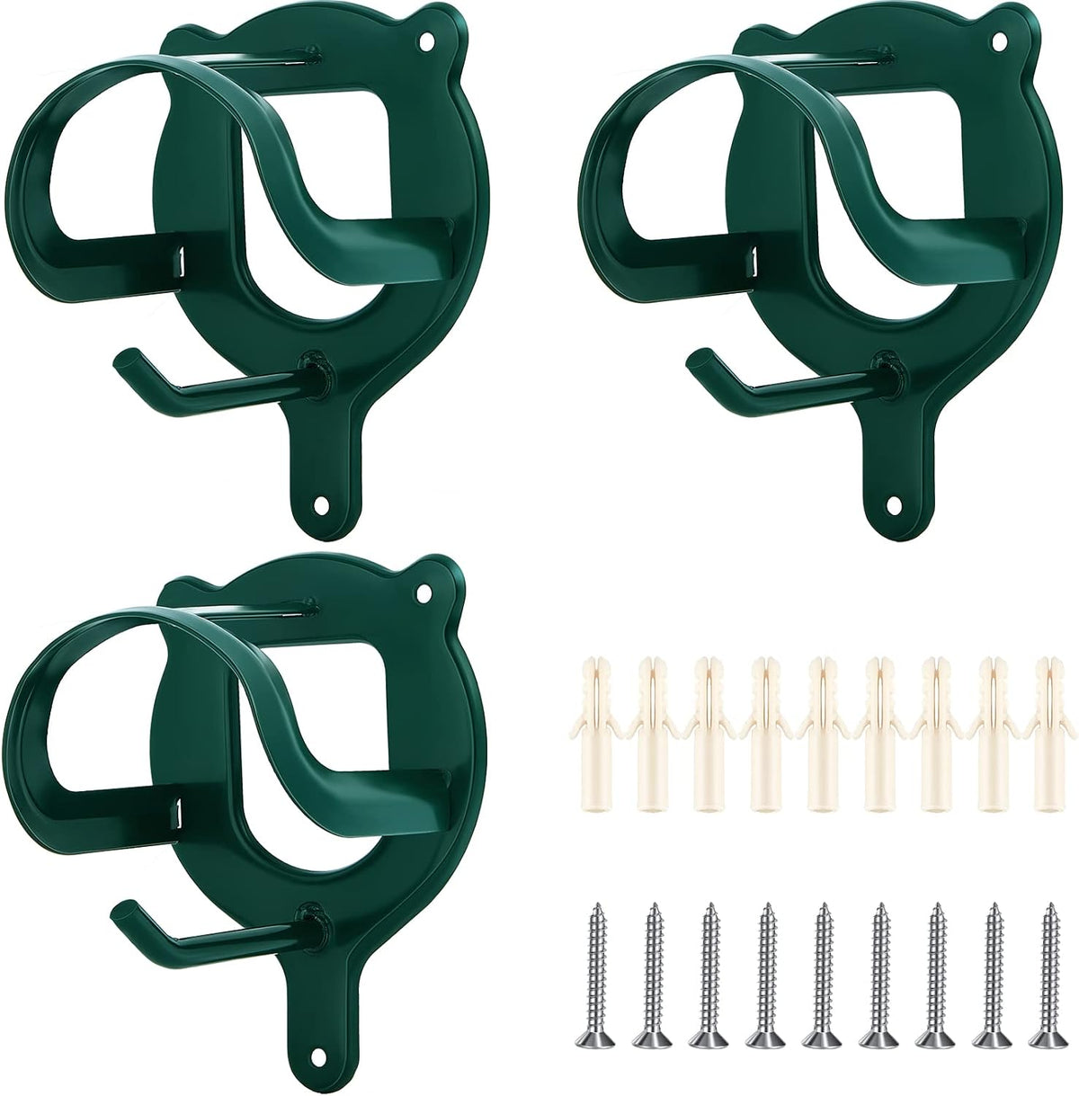 Horse Bridle Rack Bracket Bridle Hooks Tack Storage Halter Hanger Metal Holder with Tubes and Screw for Horse Barn