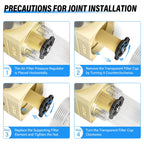 TAILONZ PNEUMATIC 1/2" NPT Yellow Filter Element Cartridge Replacement Kit for AC,AW,4000 Filter Element