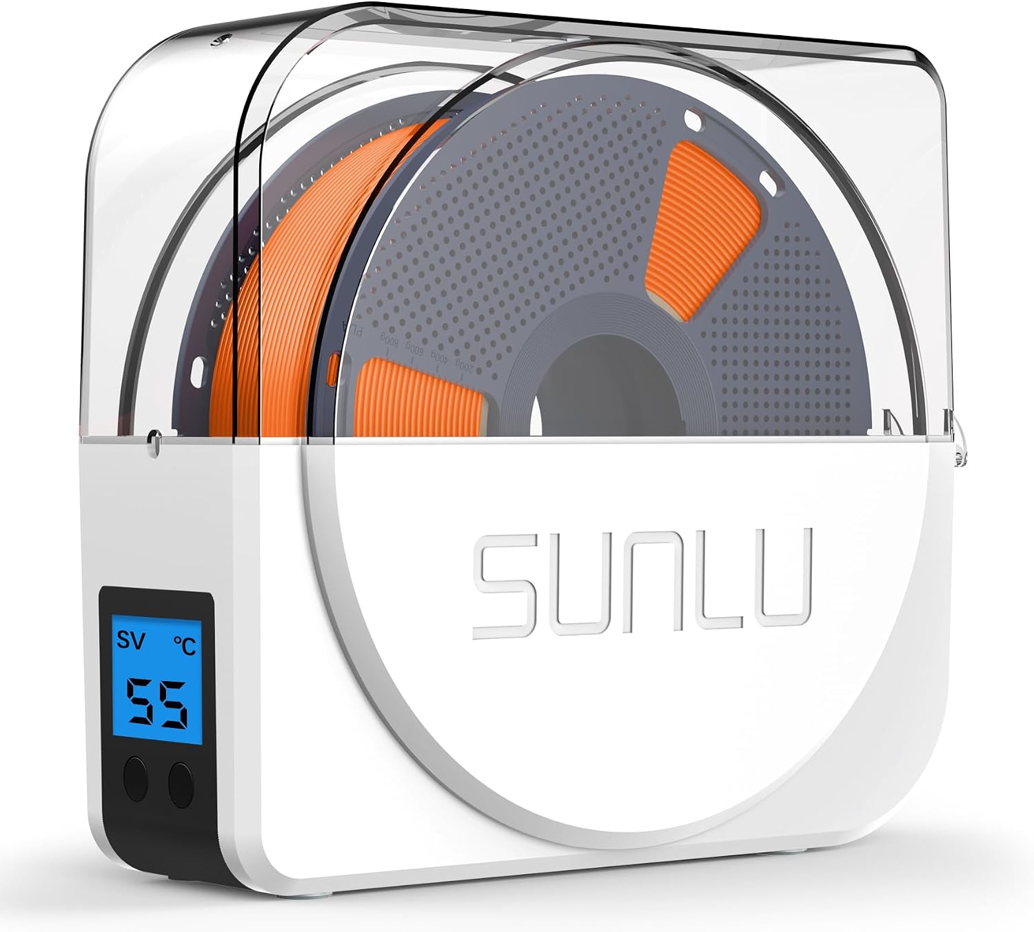 Filament Dryer Box 2026 New Upgrade S1 Plus, White | Fan Design, Keeps 1.75 2.85 3.00mm Filament Dry, Compatible with