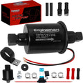Universal Electric Fuel Pump 12V 2.5-4.5 PSI Inline External 5/16 Inch Compatiable with Gas Diesel Marine Carburetor