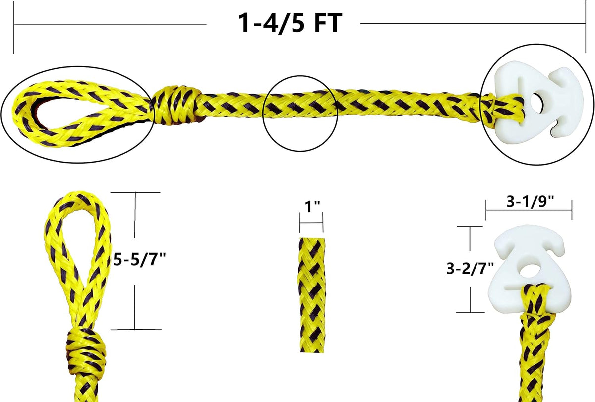 Boat Tube Towable Rope Quick Connector,Tow Rope for Tubing, Ski Rope for Water Skiing, Towable Tubes for Boating
