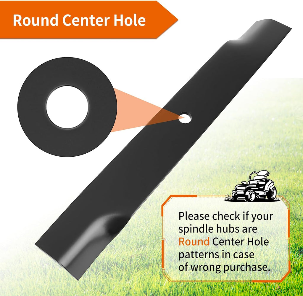 601124 Mower Blades Compatible with Hustler 54" Deck, 797696 High Lift Blades for Hustler Raptor SD, Fastrak, Super Z