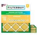 11.5x11.5x1 Air Filter MERV 11 Pet & Allergy Defense (4-Pack)