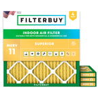 11.5x11.5x1 Air Filter MERV 11 Pet & Allergy Defense (4-Pack)