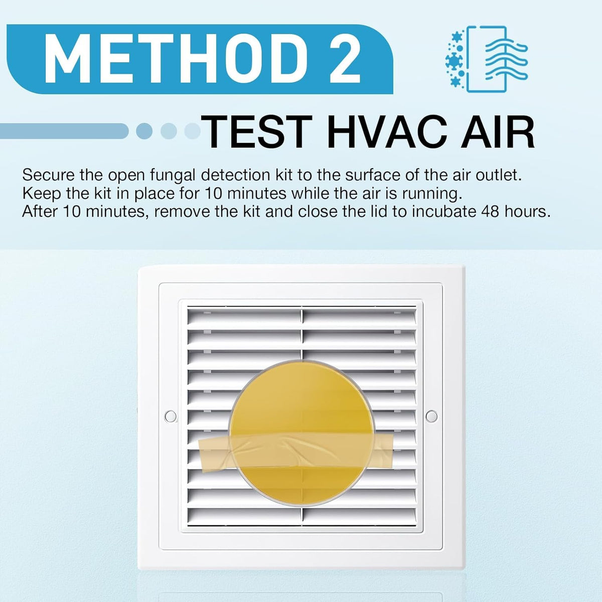 Mold Test Kit for Home - 8 Simple Detection Tests for Surface Mold, HVAC System & Indoor Air Quality - DIY Black Mold