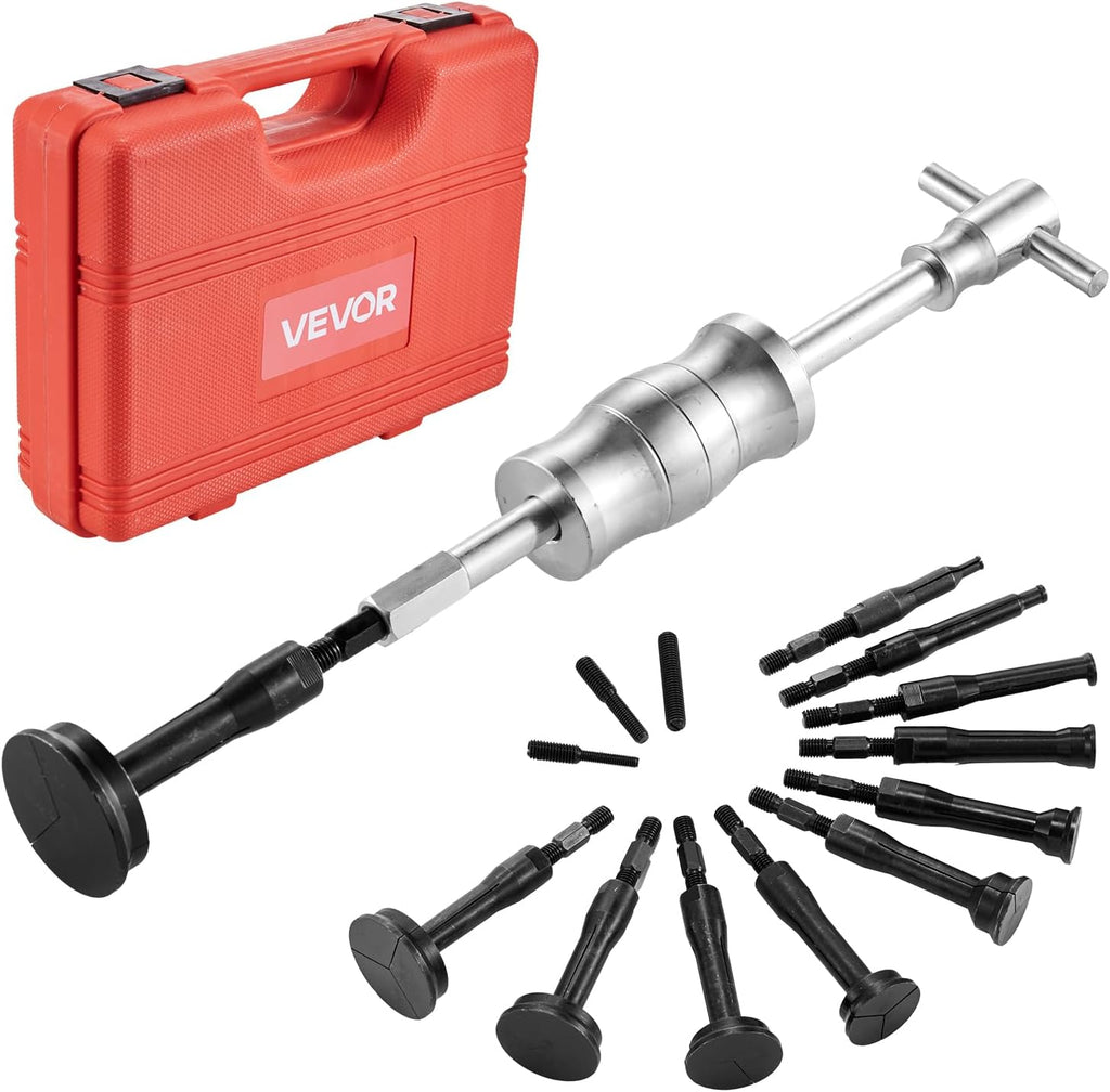 Blind Hole Bearing Puller Set, 16-in-1 Inner Bearing Race and Seal Extractor Kit, 16 PCS Slide Hammer Pilot Insert
