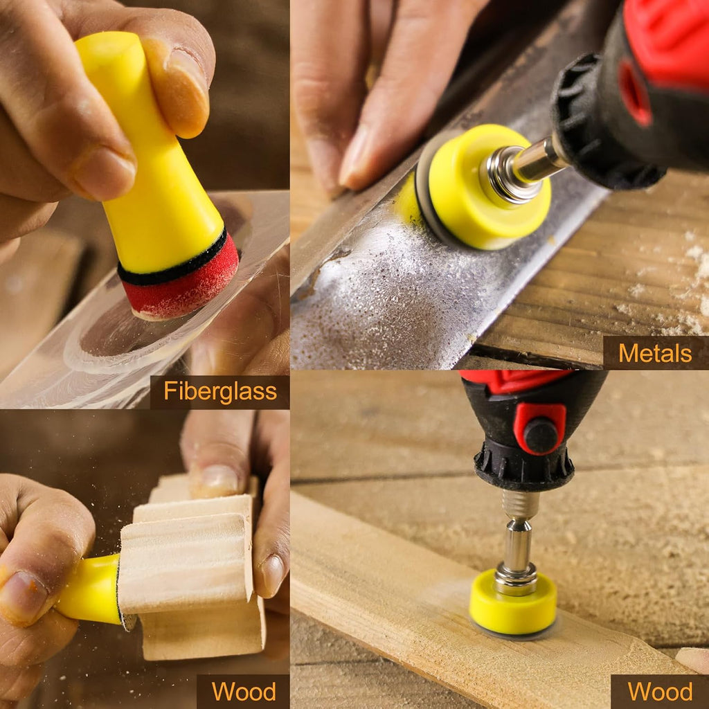 POLIWELL 191 Pack 1 Inch Wet Dry Sanding Discs Rotary Tool Kit
