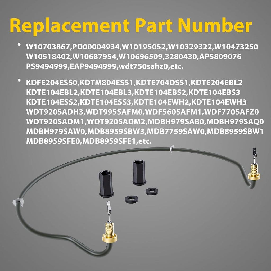 Upgraded W10703867 Dishwasher Heating Element Replacement for Whirlpool