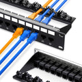 24 Port Cat6 Keystone Patch Panel 1U 19-Inch Rackmount