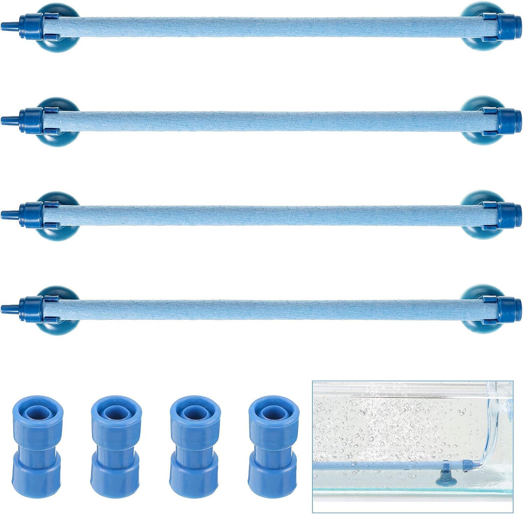 4 Pieces Aquarium Bubble Wall Air Stone Bar 10 Inch Fish Tank Bubble Release Diffuser Bar Tube for Fish Tank Aquarium
